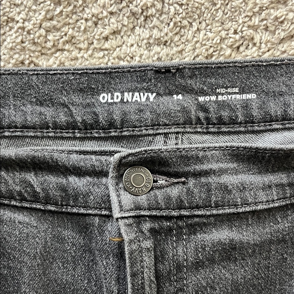 Classic Black Boyfriend Jeans - Picture 2 of 5
